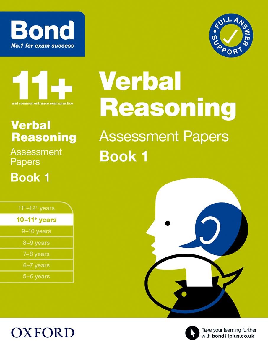 Bond 11+: Bond 11+ Verbal Reasoning Assessment Papers 10-11 years Book 1