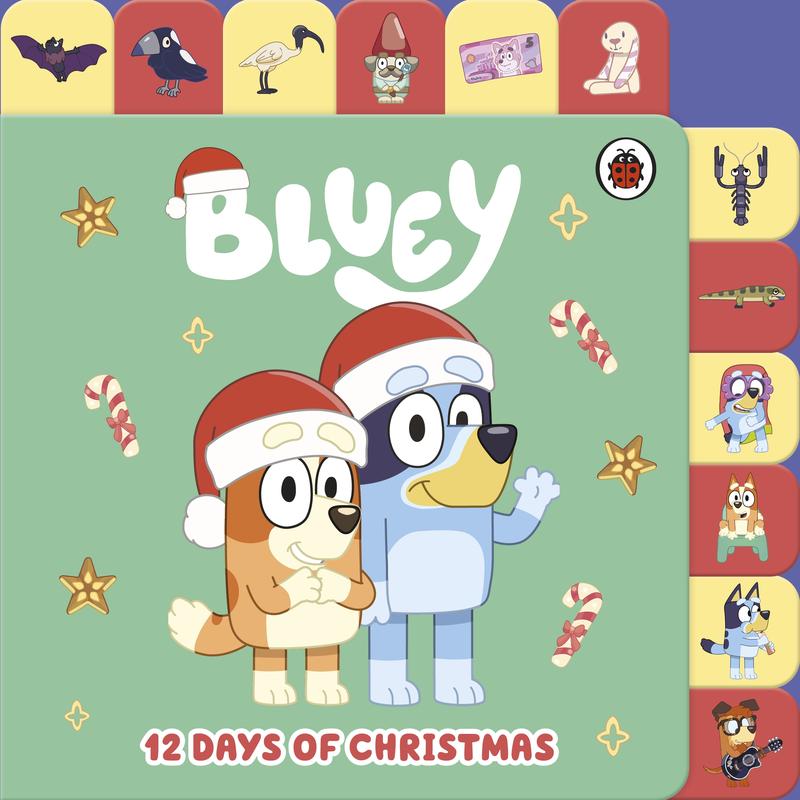 Bluey : 12 Days of Christmas Tabbed Board Book