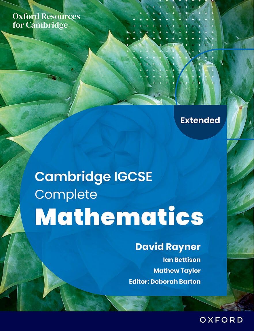 Cambridge IGCSE Complete Mathematics Extended