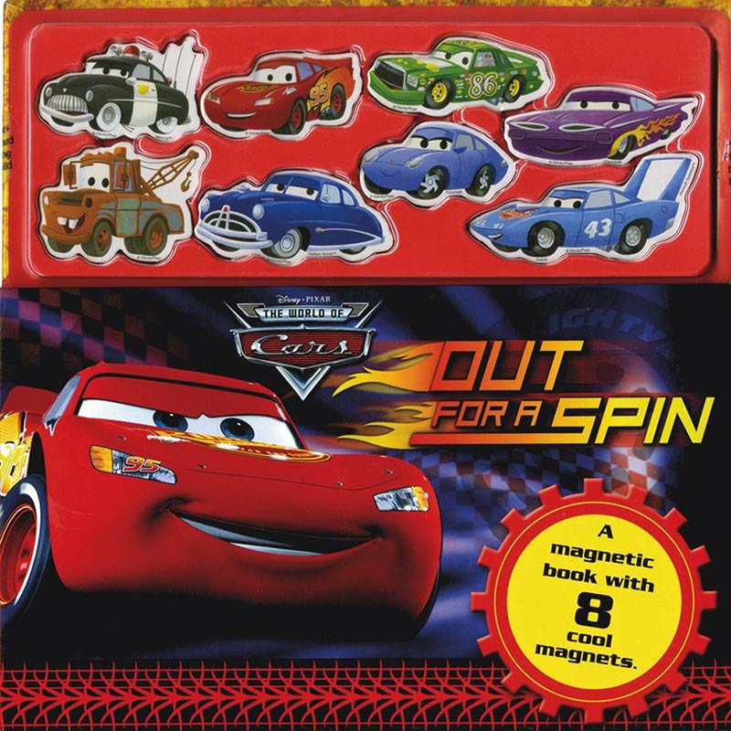 Disney Pixar The World of Cars Out for a Spin (8 Magnetic Cars): Out for A Spin (Disney Magnet Book)