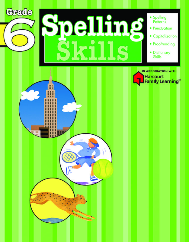 Spelling Skills : Grade 6 (Flash Kids Harcourt Family Learning)