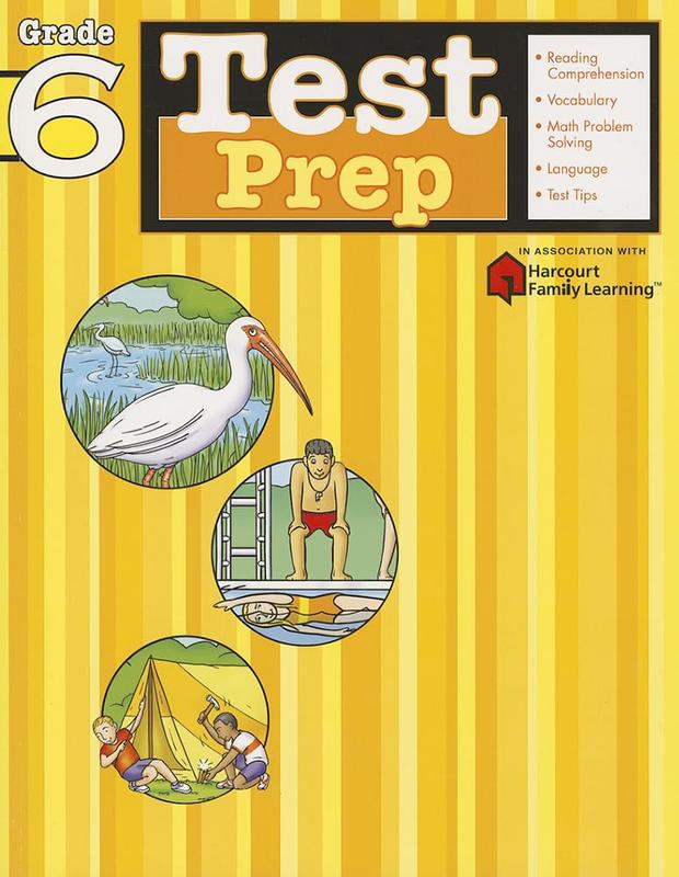 Test Prep : Grade 6 (Flash Kids Harcourt Family Learning)