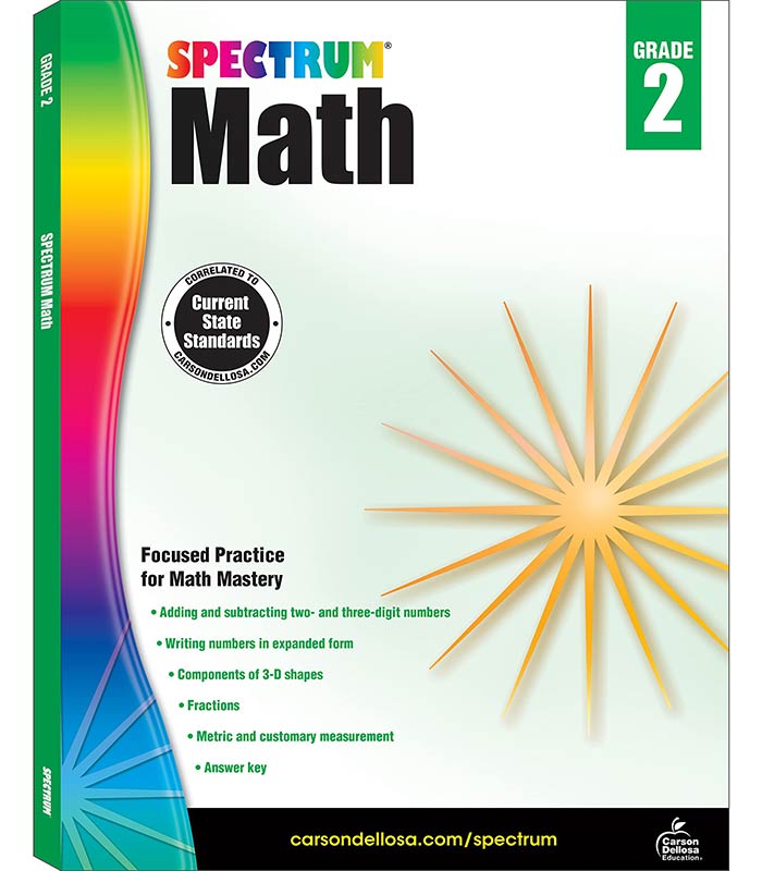 Spectrum Math Workbook, Grade 2