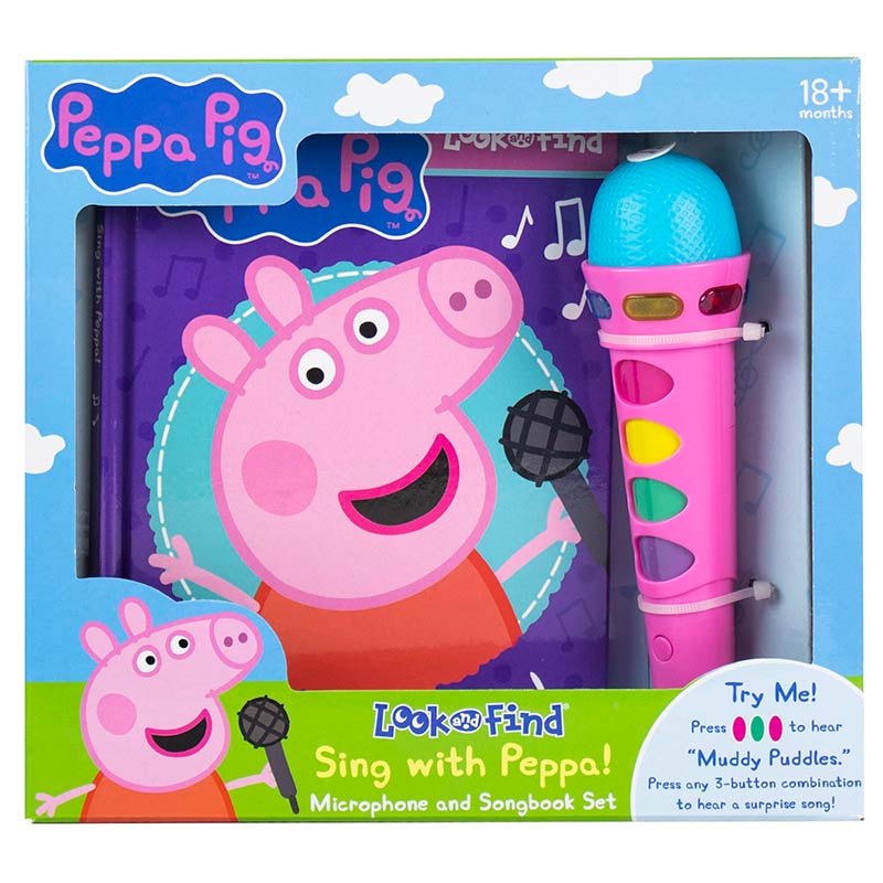 Peppa Pig: Look and Find Microphone and Songbook Set