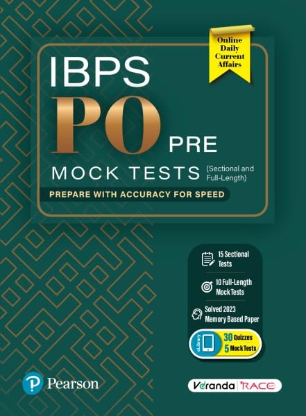 IBPS PO Pre-Mock Tests | 15 Sectional and 10 Full-Length Tests