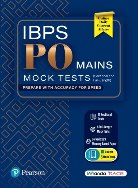 IBPS PO Mains-Mock Tests | 12 Sectional and 8 Full-Length Tests