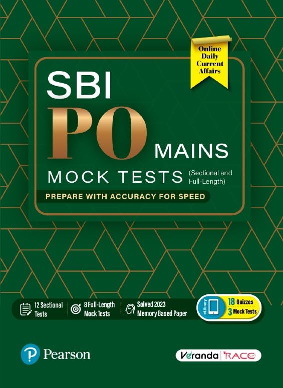 SBI PO Mains-Mock Tests | 12 Sectional and 8 Full-Length Tests