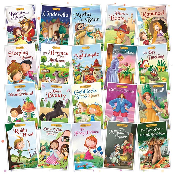 Set of 20 Favourite & Fairy Tales Story Books