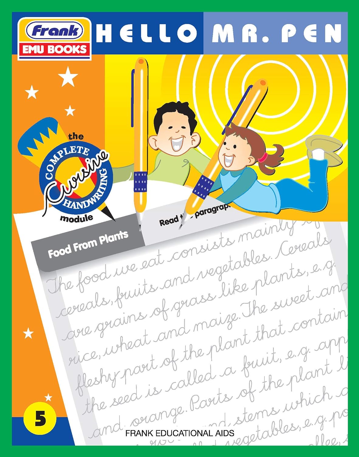 Hello Mr. Pen Cursive Writing Book 5 - Handwriting Improvement Books