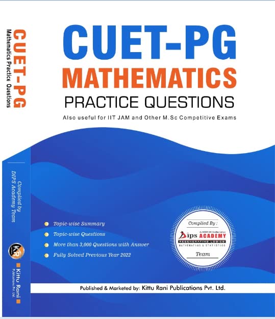 CUET- PG Mathematics Practice Questions Print on Demand