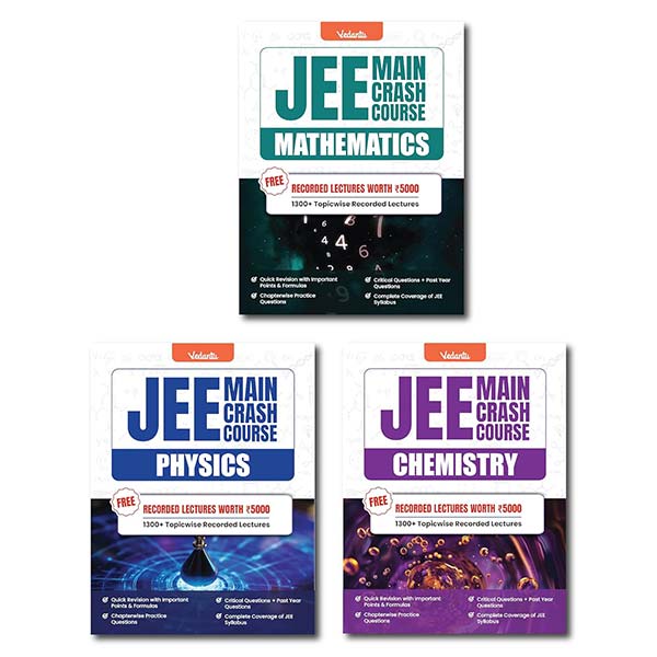 Vedantu JEE Main 2025 Crash Course Set of 3 Books