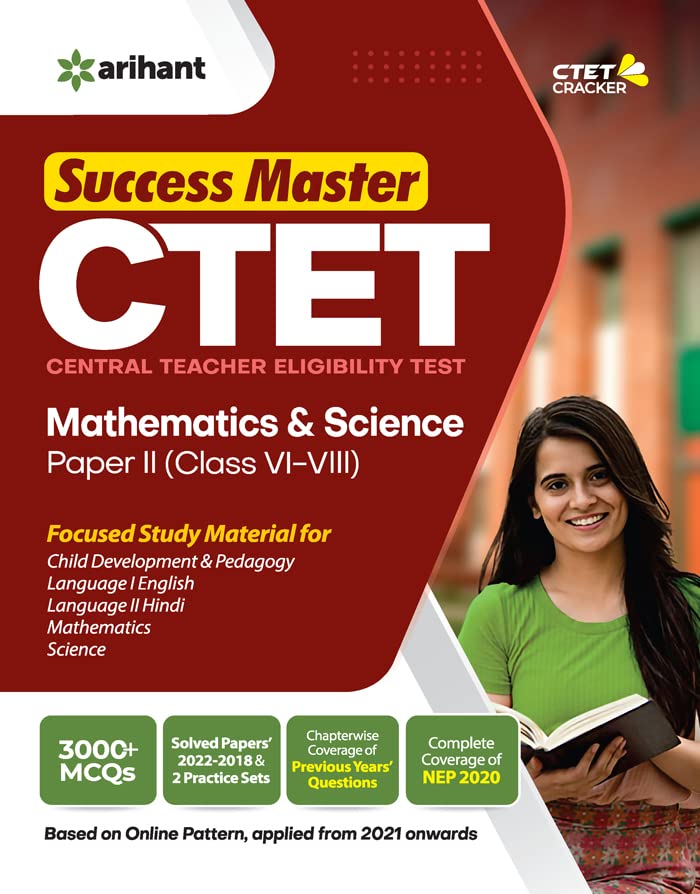 CTET Success Master Mathematics & Science Paper 2 Class 6 to 8 (Old Edition)