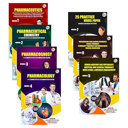 Pharmacist Competitive Exam Study Material (Set of 7 Books)