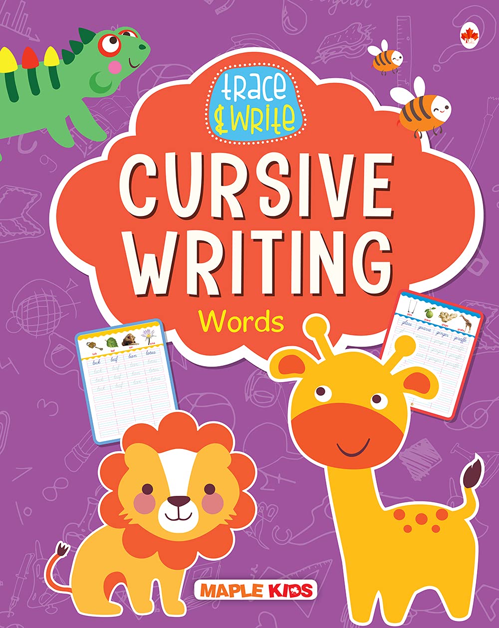 Cursive Writing Book - Words (Practice) [Paperback] Maple Press