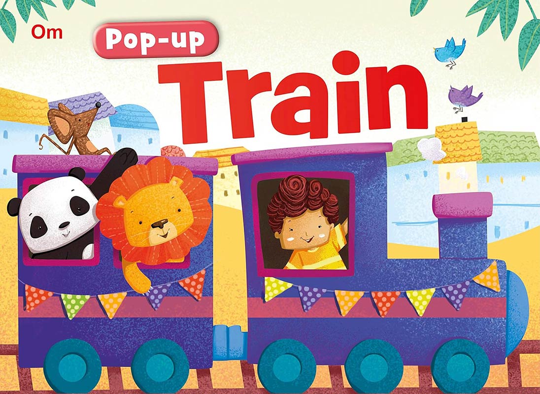 Pop-up Train ( Illustrated pop up book for kids)