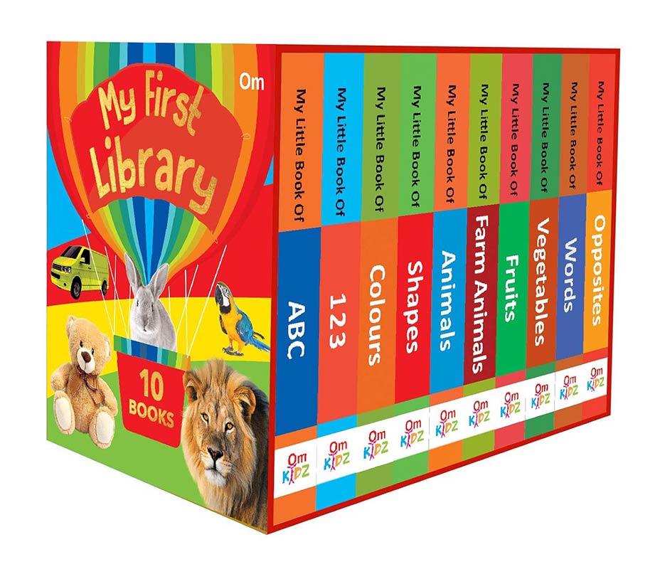 My First Library: Set of 10 Board Books for Kids - Boxset