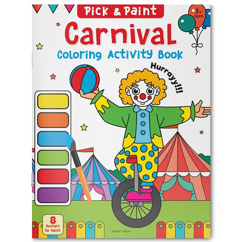 Pick and Paint Coloring Activity Book For Kids: Carnival [Paperback] Wonder House Books