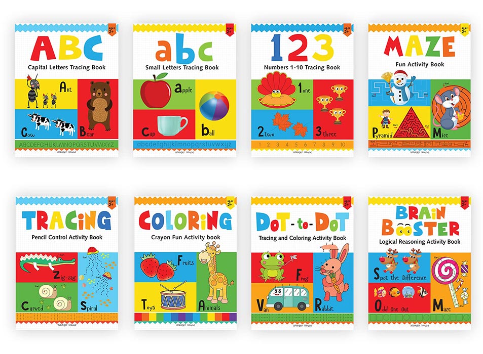 Preschool Complete Learning Activity Pack For Kids Box Set of 8 Books [Paperback]