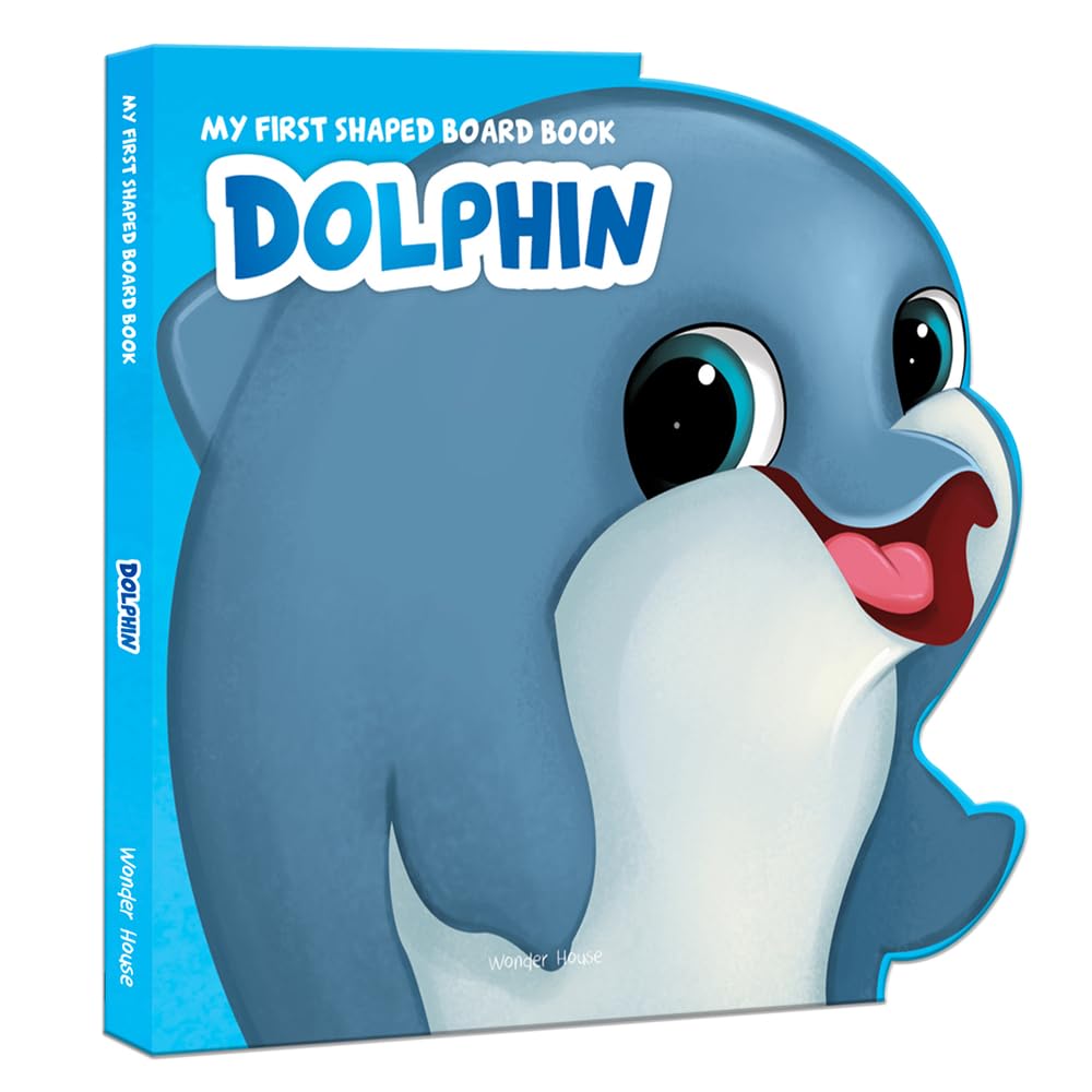 My First Shaped Board Book - Dolphin, Die-Cut Animals, Picture Book for Children