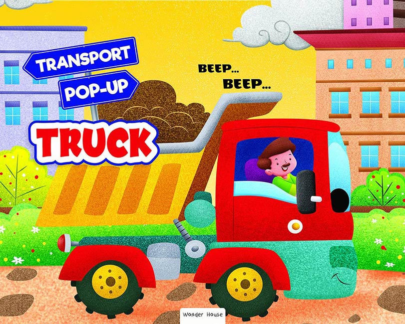 Pop-up Transport - Truck - Gorgeously Illustrated Pop-up Book For Children - Learn About The World Of Trucks and What All They Do