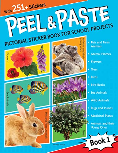 Peel and Paste Pictorial Sticker Book For School Projects Book 1 [Paperback] Wonder House Books