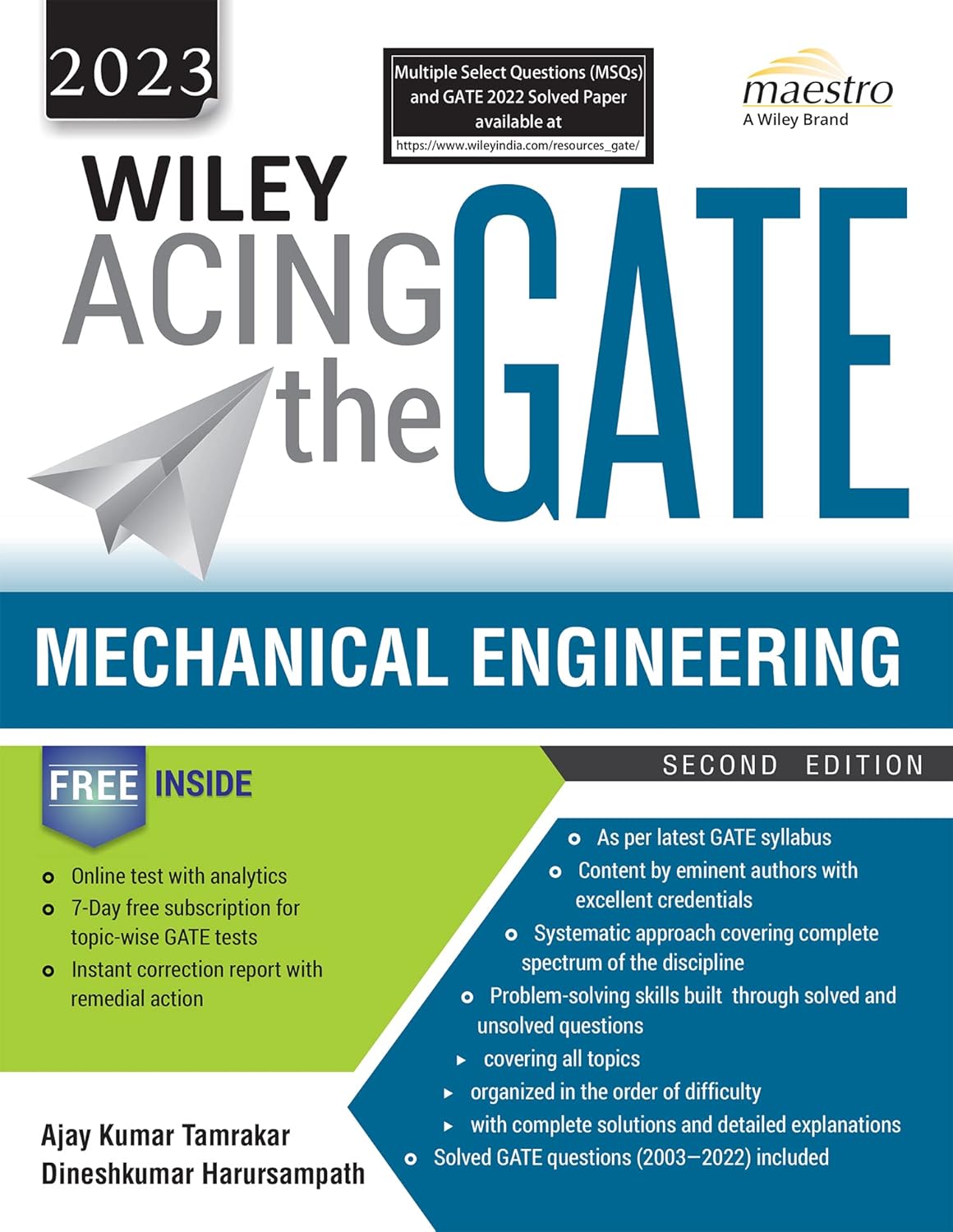 Wiley Acing the GATE: Mechanical Engineering, 2ed, 2023