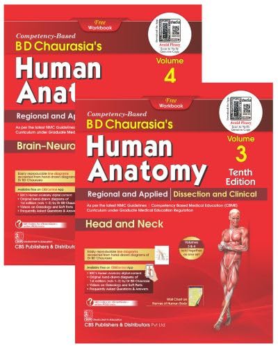 BD Chaurasia’s Human Anatomy, 10/e Volumes 3 – 4