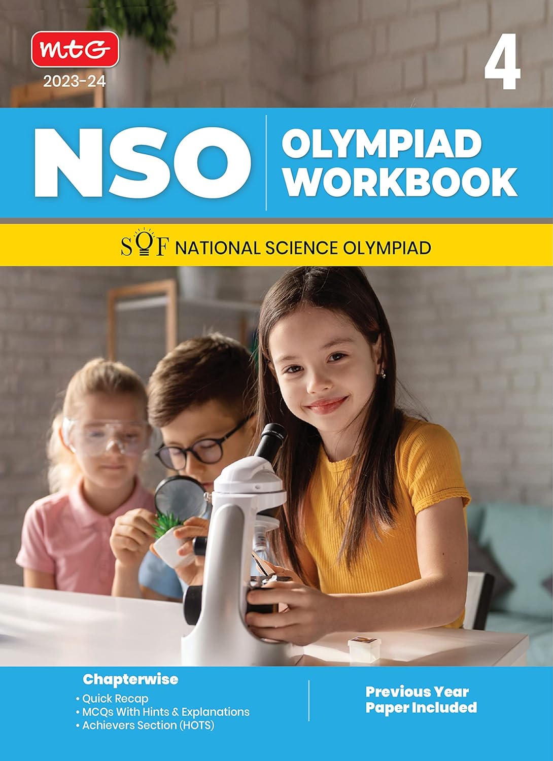 MTG National Science Olympiad (NSO) Workbook for Class 4