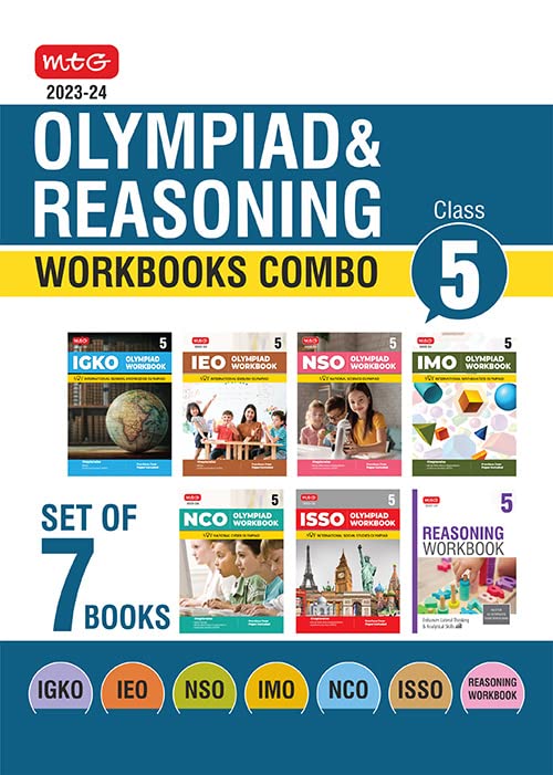 MTG Olympiad Workbook and Reasoning Book Class 5 Combo