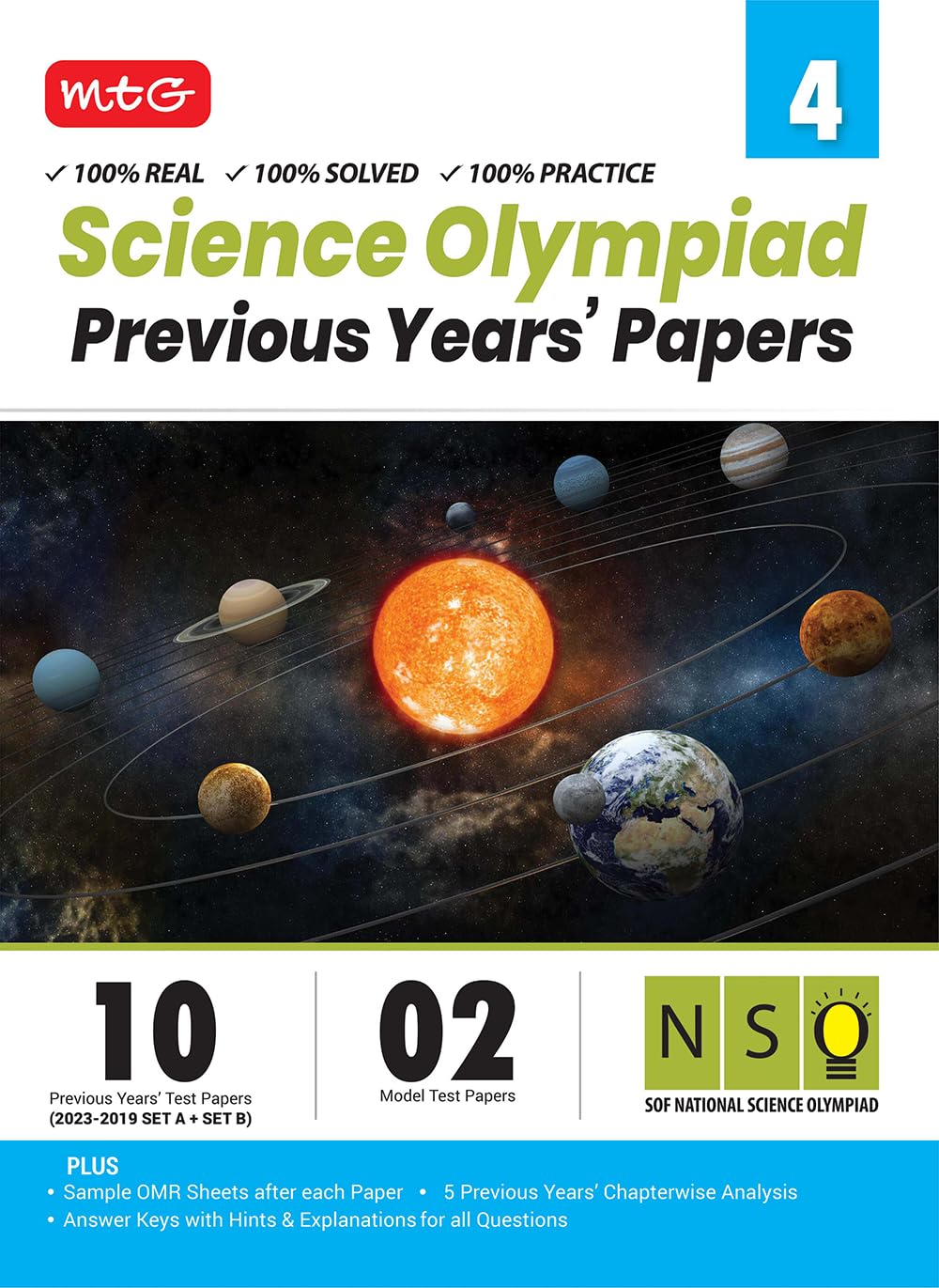 MTG NSO Class-4 Olympiad 10 Previous Years Papers (2023-2019 Set A & B)