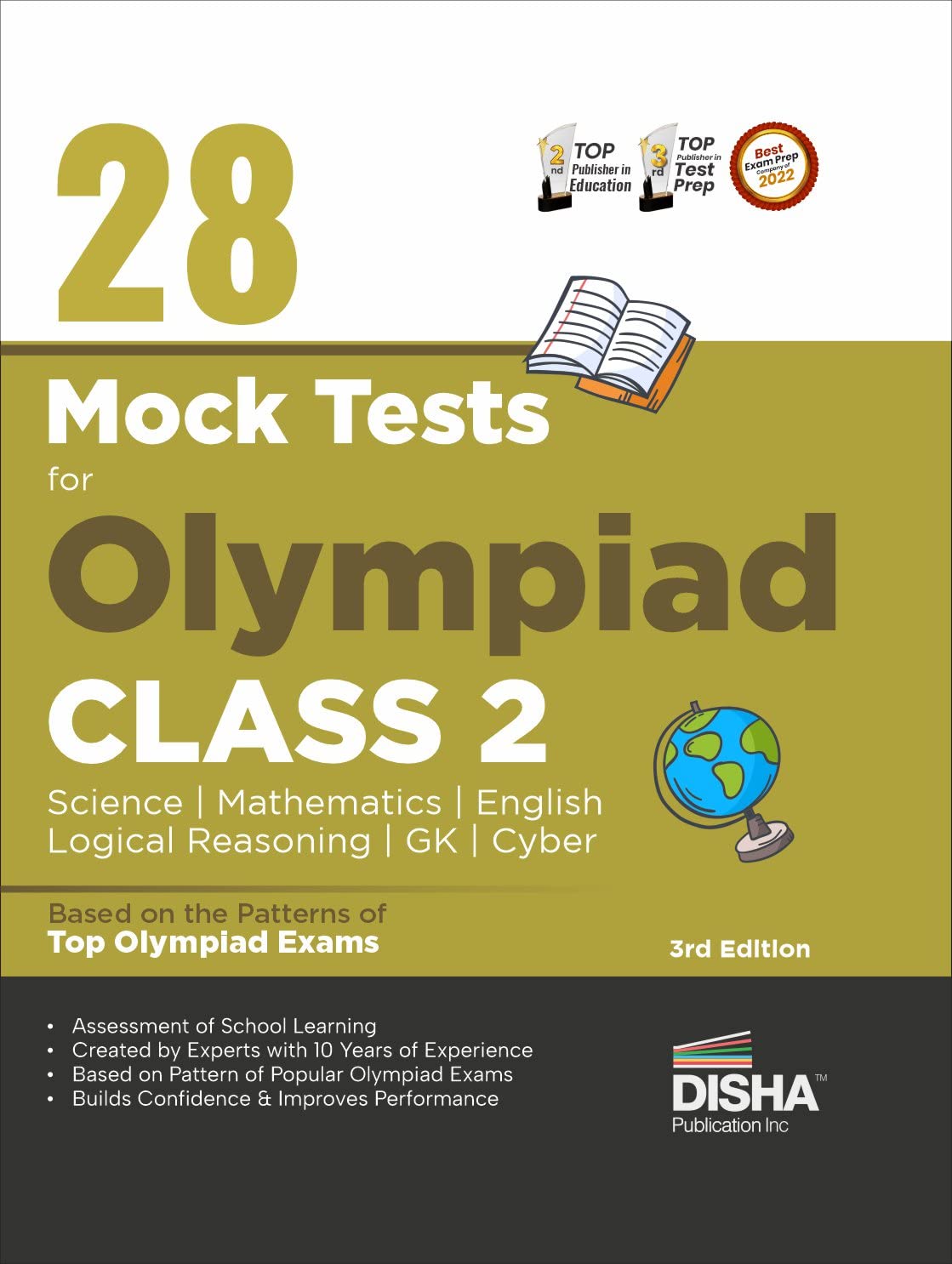 28 Mock Test Series for Olympiads Class 2 Science, Mathematics, English, Logical Reasoning, GK & Cyber 3rd Edition [Paperback] Disha Experts [Paperback] Disha Experts