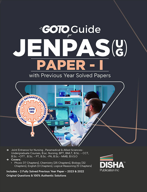 GoTo Guide for JENPAS (UG) Paper I with Previous Year Solved Papers | West Bengal Joint Entrance Nursing, Paramedical & Allied Sciences