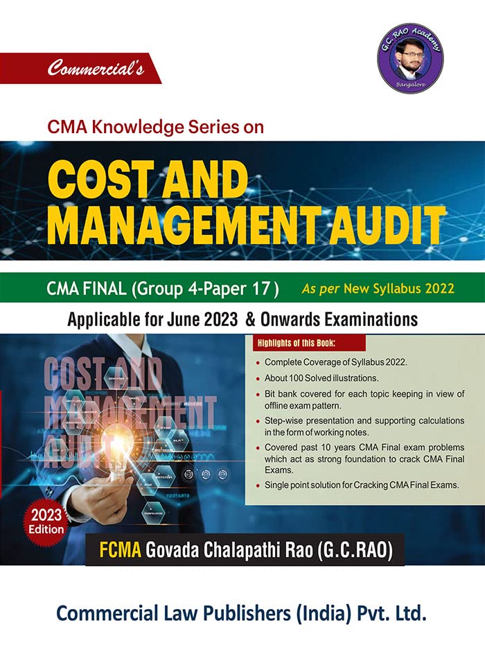 Cost and Management Audit (CMA Final G-4 Paper 17)