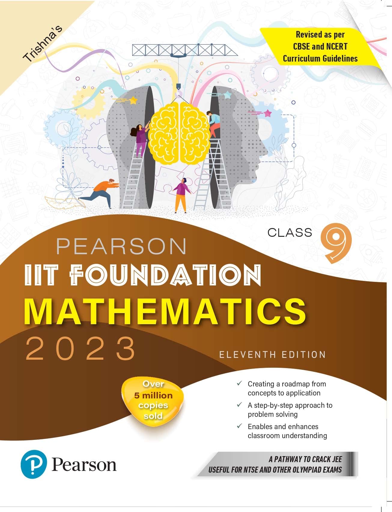 Pearson IIT Foundation-Mathematics Class 9, for JEE, NTSE, Olympiad| Revised CBSE and NCERT'23|Free access to e-library for Self Preparation - Fifth Edition 2023