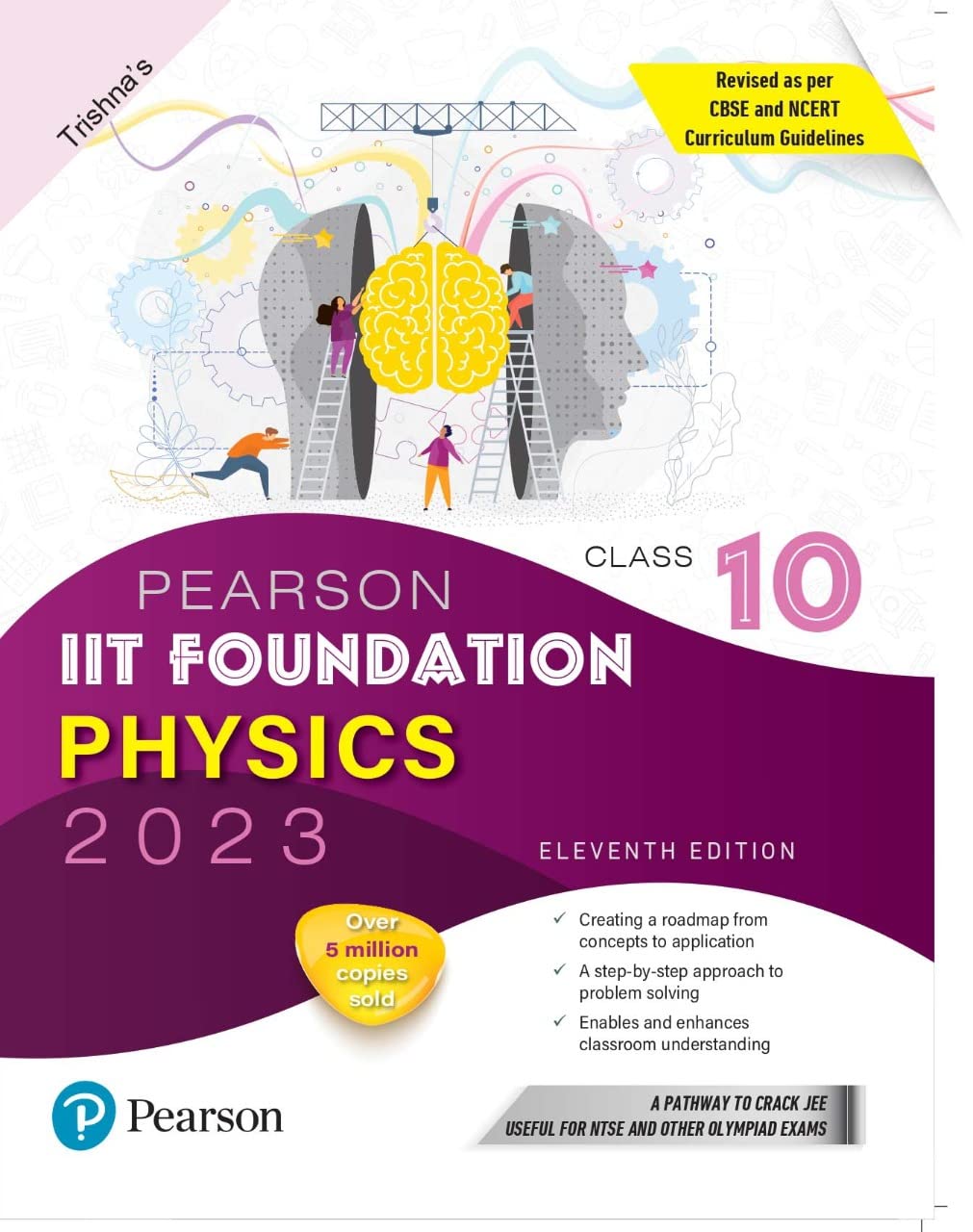 Pearson IIT Foundation Physics Class 10, for JEE, NTSE, Olympiad| Revised CBSE and NCERT'23|Free access to e-library for Self Preparation - Fifth Edition 2023