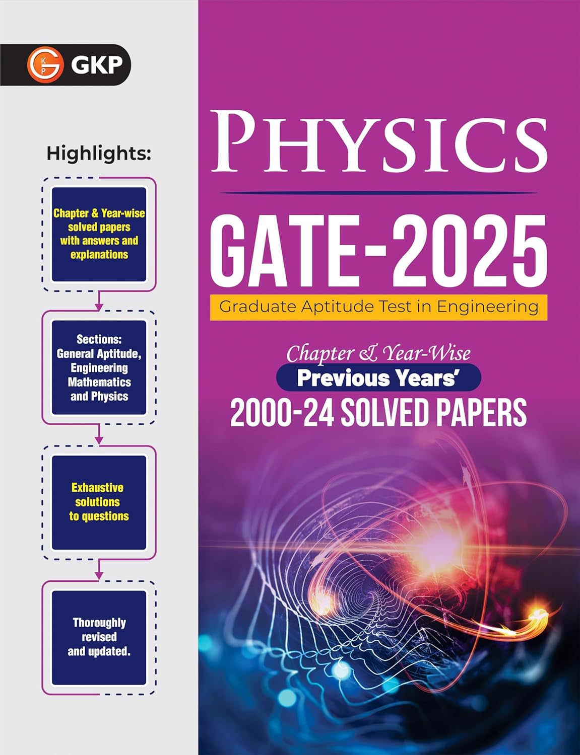 GKP GATE 2025 : Physics - 25 Years' Chapter-wise & Year-wise Solved Papers 2000-2024