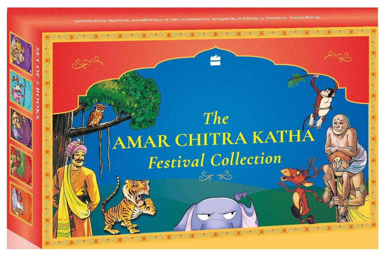 Amar Chitra Katha Festival Collection - Tin box containing 5 books (The Amar Chitra Katha Collection)