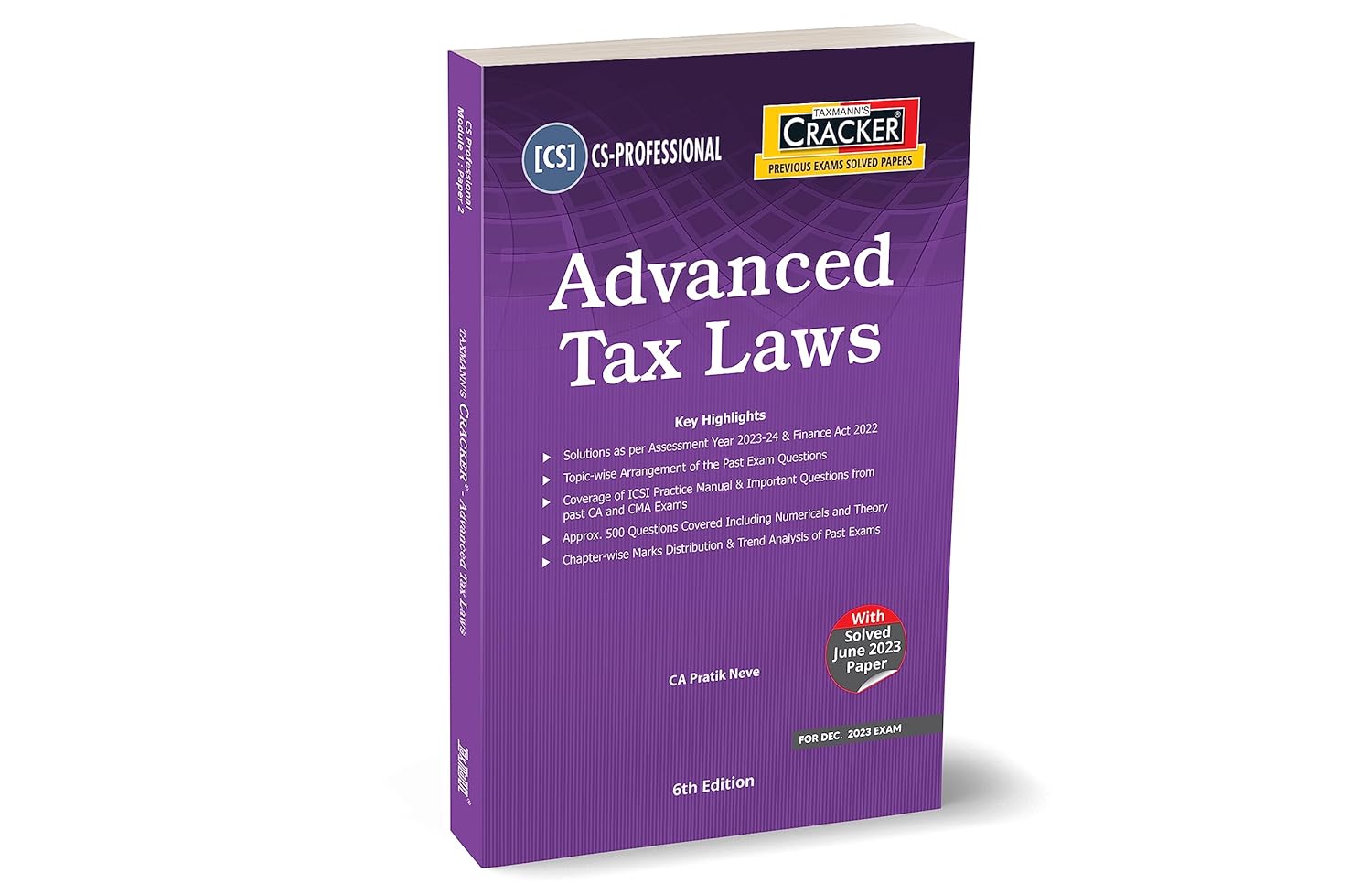 Taxmann's CRACKER for Advanced Tax Laws (Paper 2 | Tax/ATL)