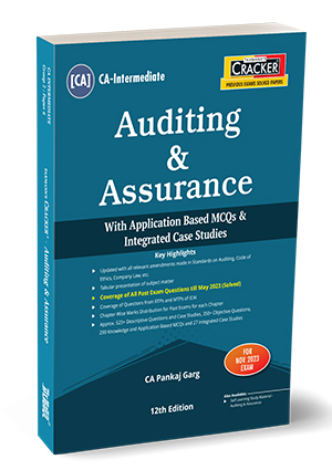 Taxmann's CRACKER for Auditing & Assurance with Application Based MCQs & Integrated Case Studies (Paper 6 | Auditing)