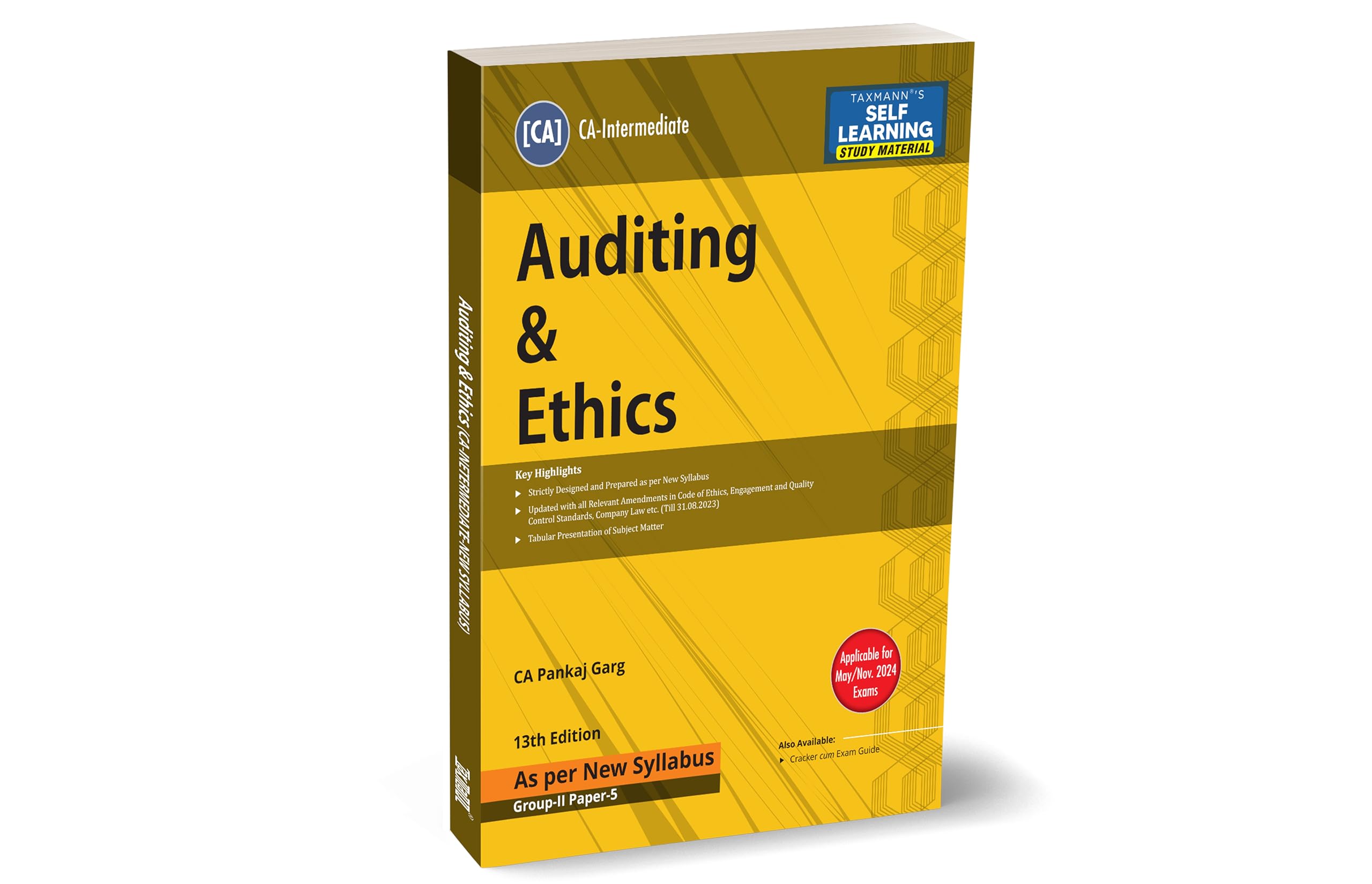 Taxmann's Auditing & Ethics (Paper 5 | Auditing) – Student-oriented study material covering subject matter in tabular format in simple & concise language | CA Inter | May/Nov. 2024 Exams