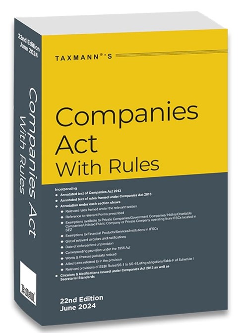 Taxmann's Companies Act with Rules