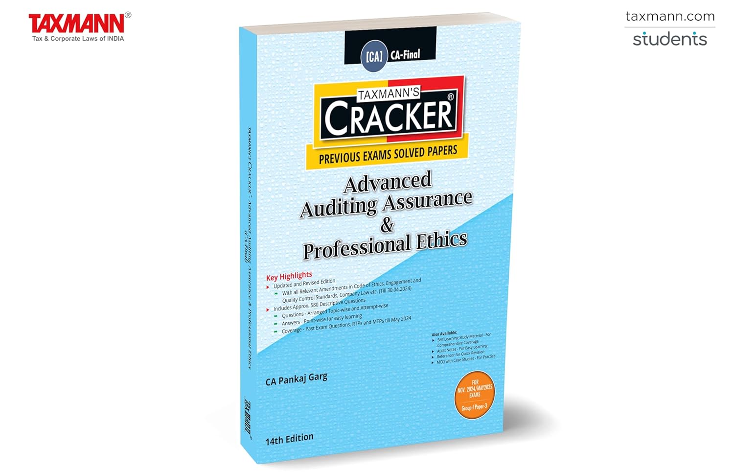 Taxmann's CRACKER for Advanced Auditing Assurance & Professional Ethics (Paper 3 | Audit)