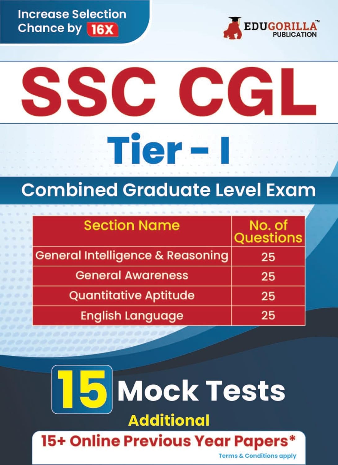 SSC CGL Tier 1 Exam Preparation Book 2024 (English Edition)