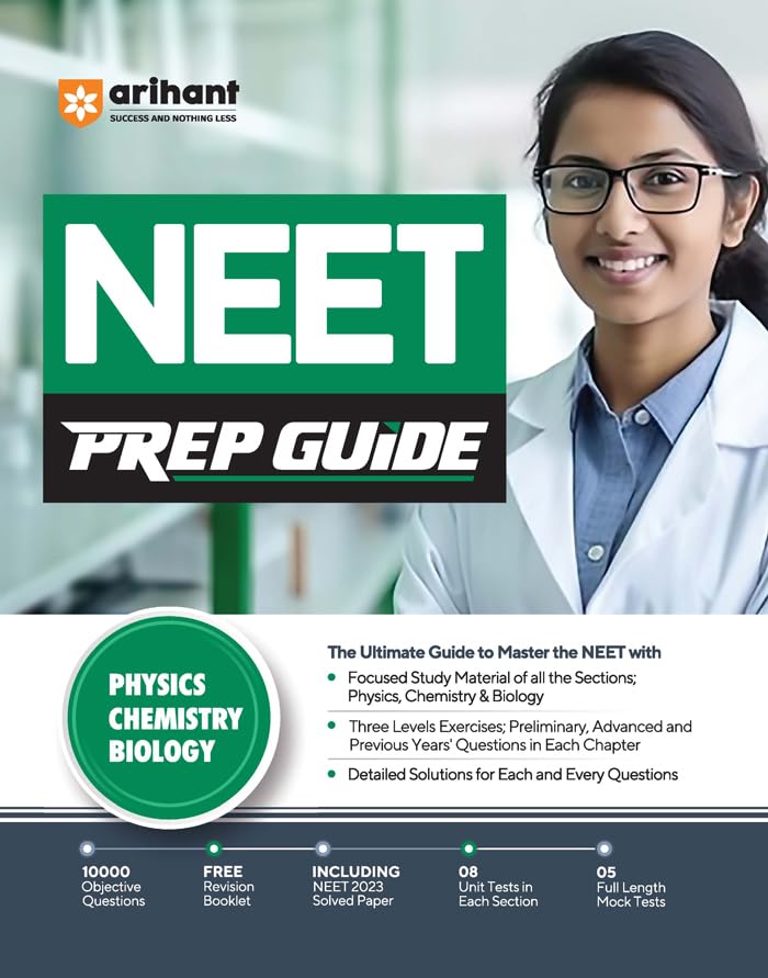 Arihant NEET Prep Guide Exam For 2024 Physics | Chemistry | Biology