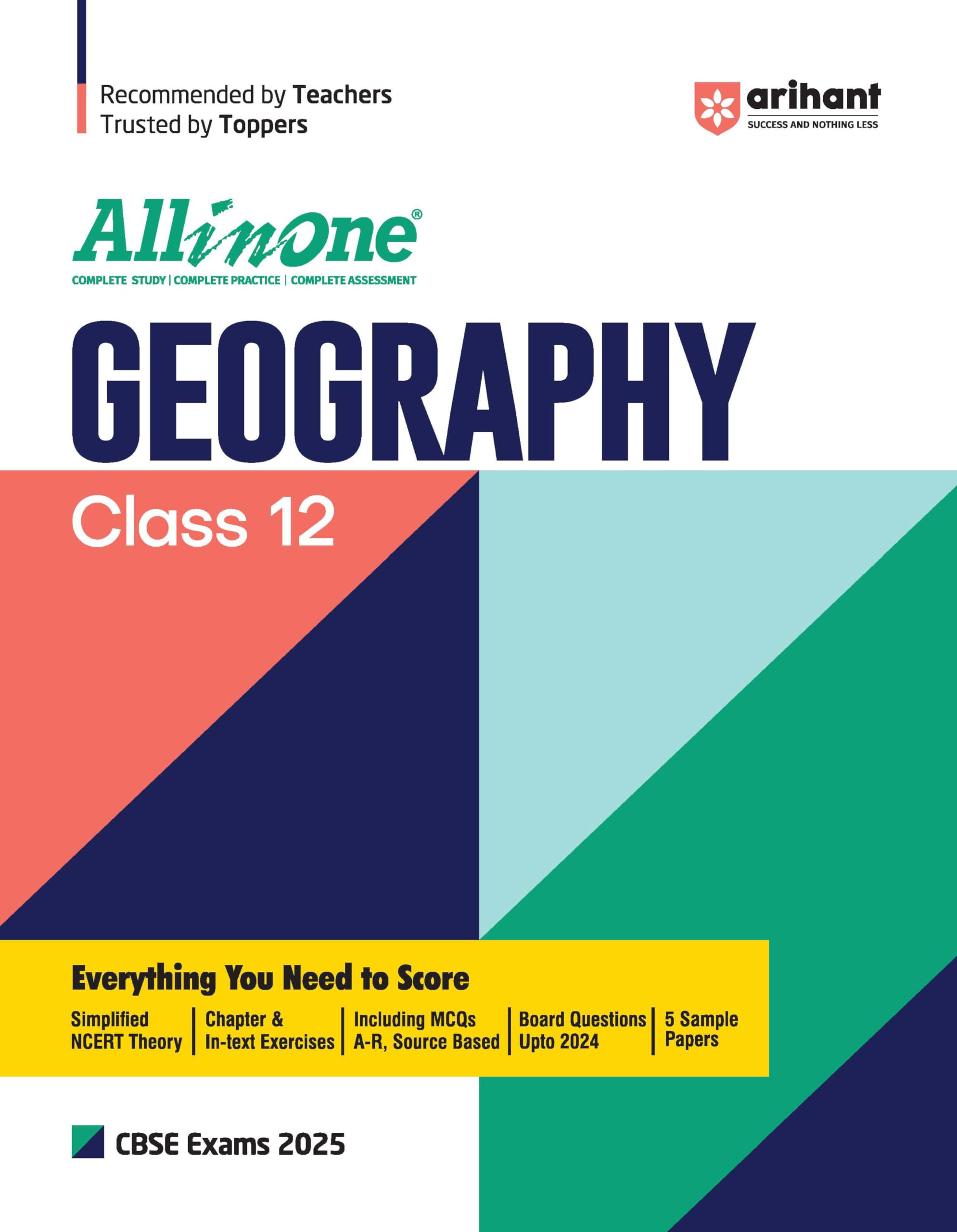 Arihant All In One Geography Class 12 For CBSE Exams 2025