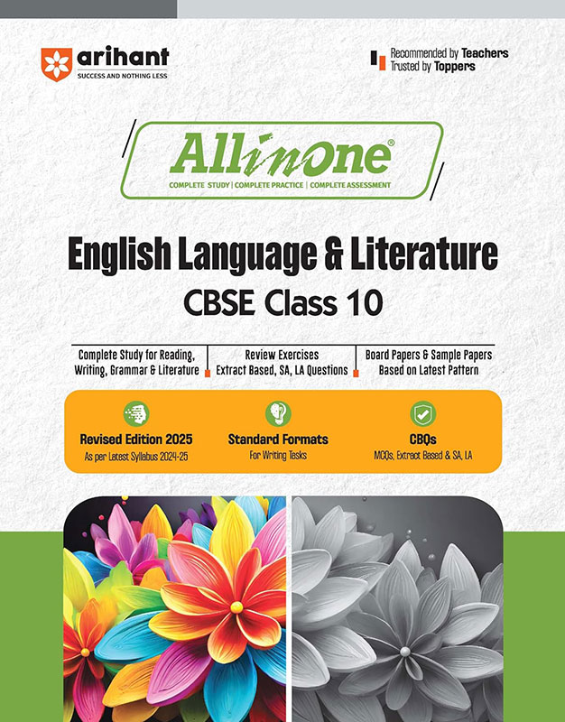 Arihant All In One English Language & Literature CBSE Class 10 For 2025 Exams