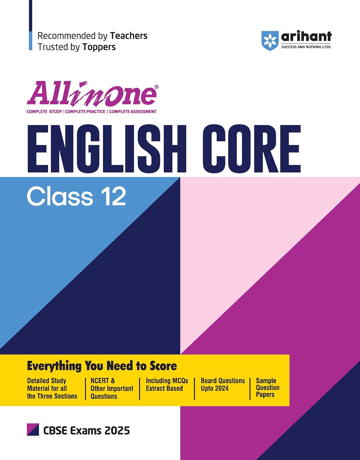 Arihant All In One English Core Class 12 For CBSE Exams 2025