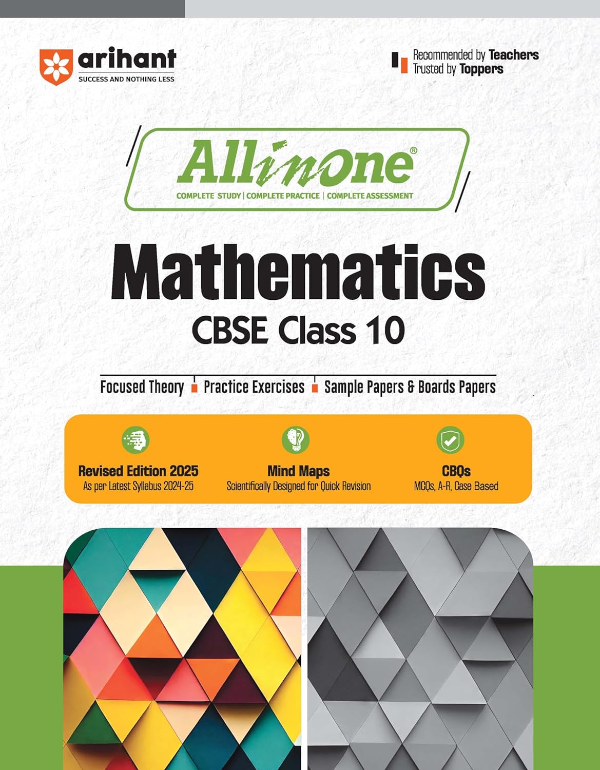 Arihant All In One Mathematics CBSE Class 10 For 2025 Exams