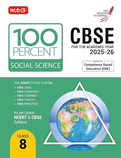 CBSE 100 Percent Class 8 Social Science Book for 2025-26 Exam | Based on Latest NCERT & CBSE Syllabus | CBE Aligned