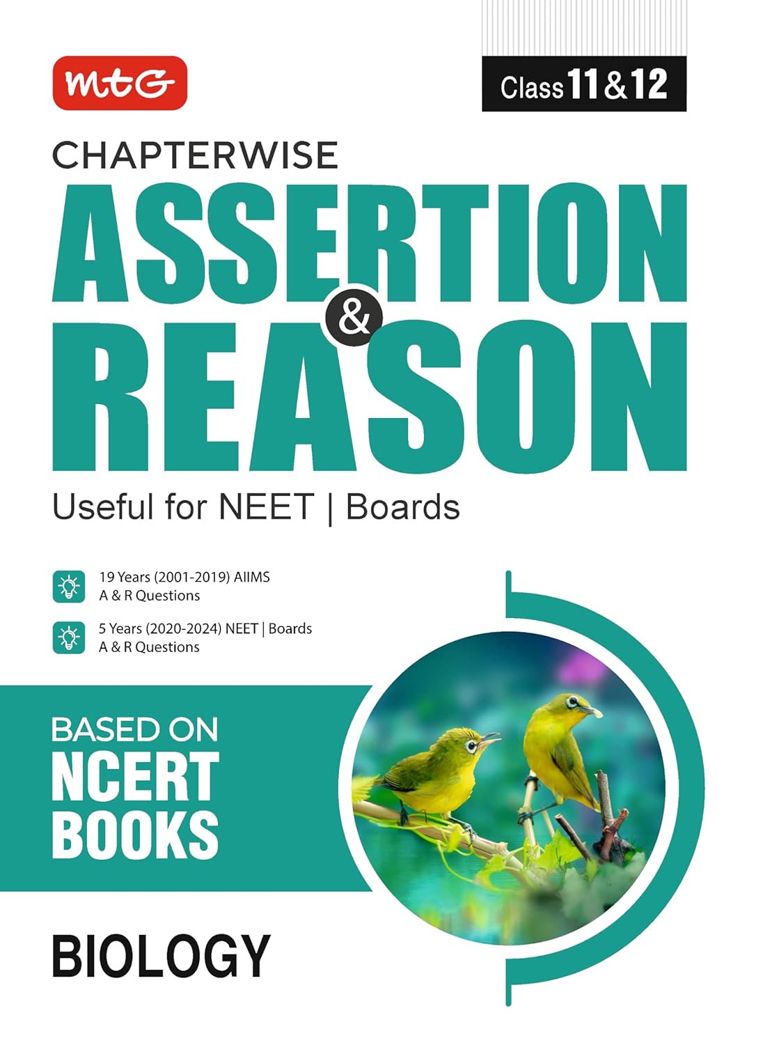 MTG Chapterwise Assertion & Reason Biology For NEET & Boards Exam (Class-11 & 12)